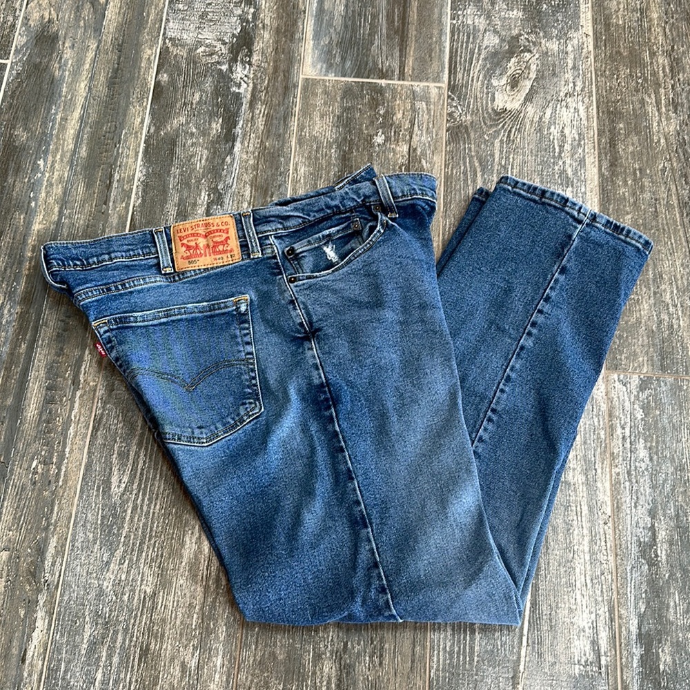 MENS LEVIS WATERLESS STONEWASH REG FIT STRAIGHT LEG 40 X 32 WASHED NEVER WORN